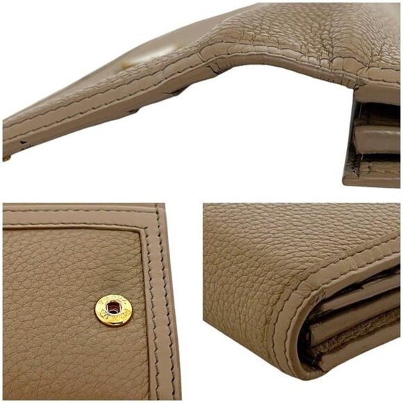 Prada Bifold Long Wallet Beige 1 Mh132 Wallet Leather - Picture 7 of 10